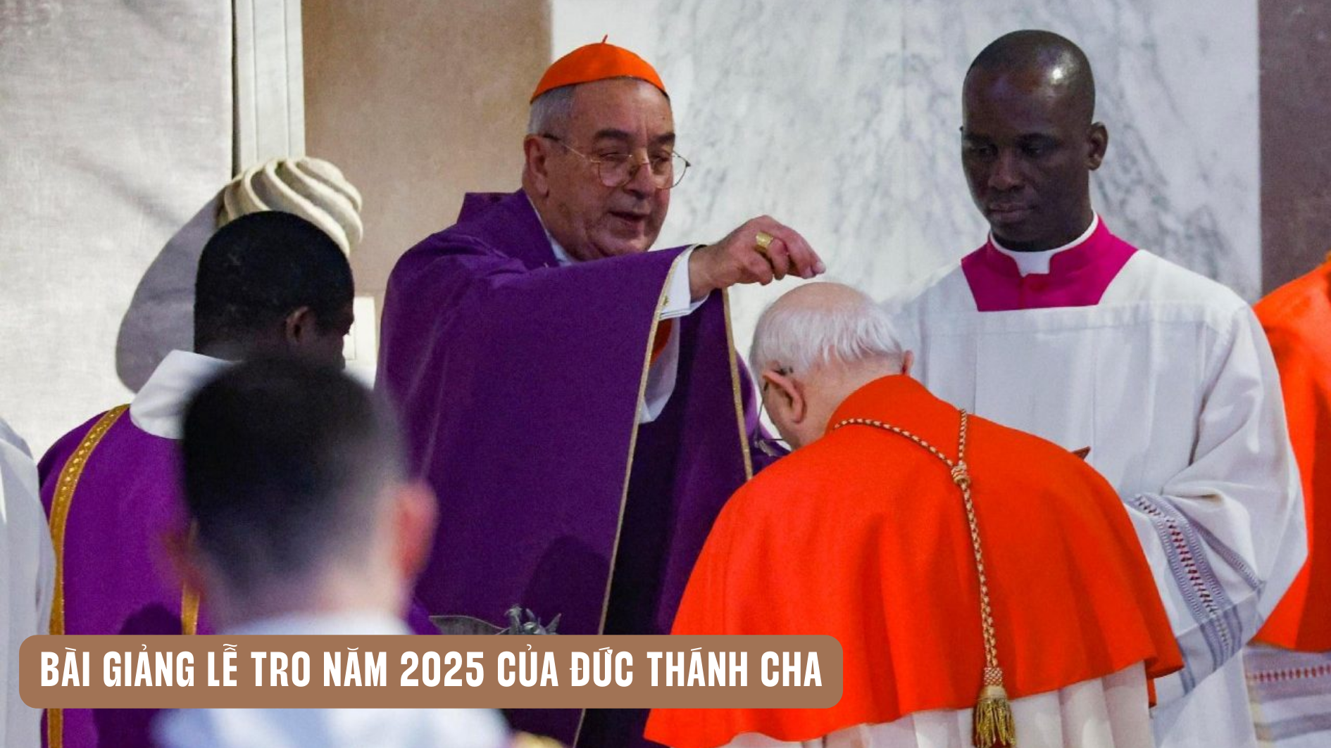 ĐHY De Donatis thay Đức Thánh Cha cử hành lễ Tro tại Đền thờ Thánh Sabina